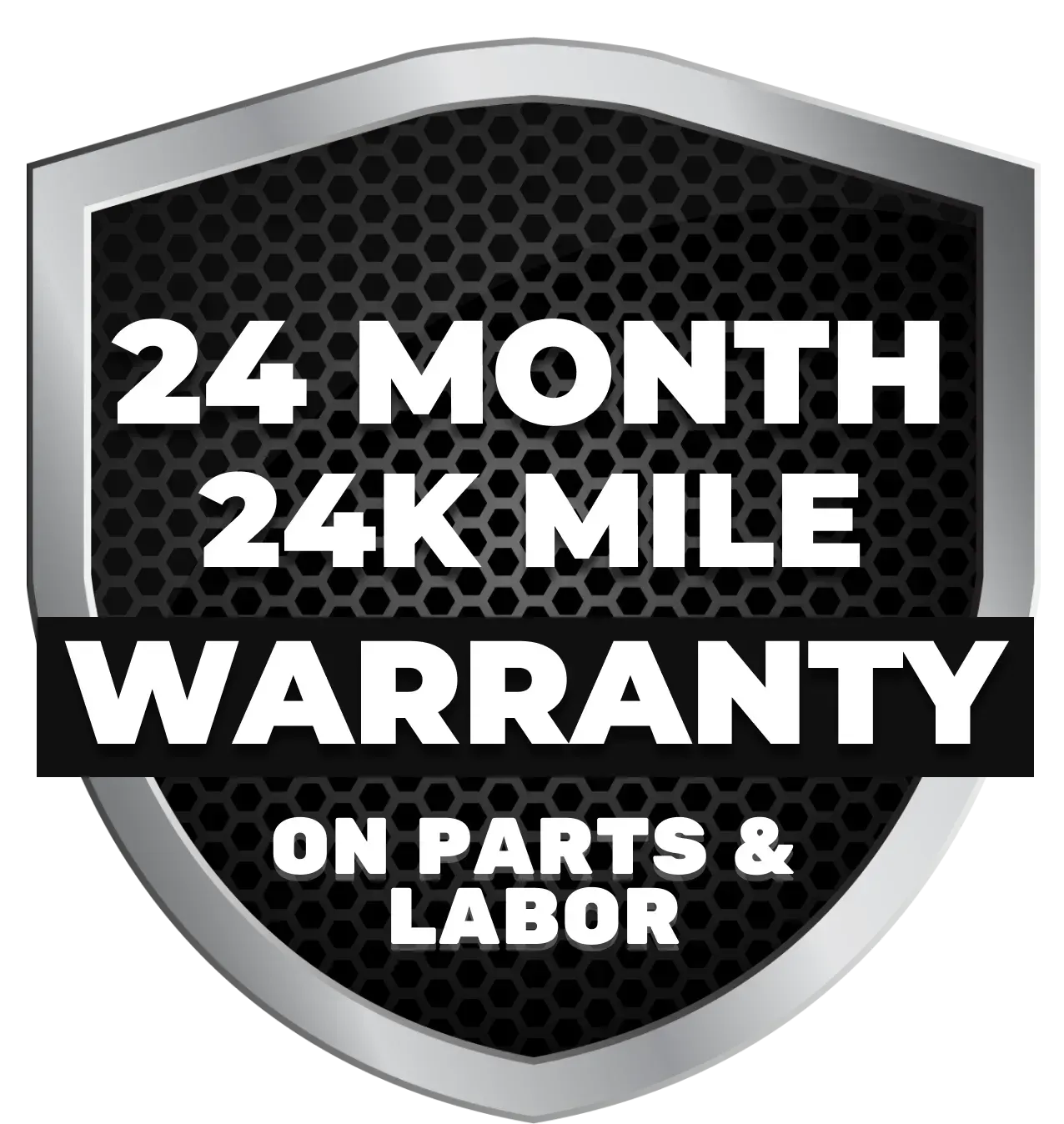 24 Month 24K Mile Warranty Logo | Garry's Service Center