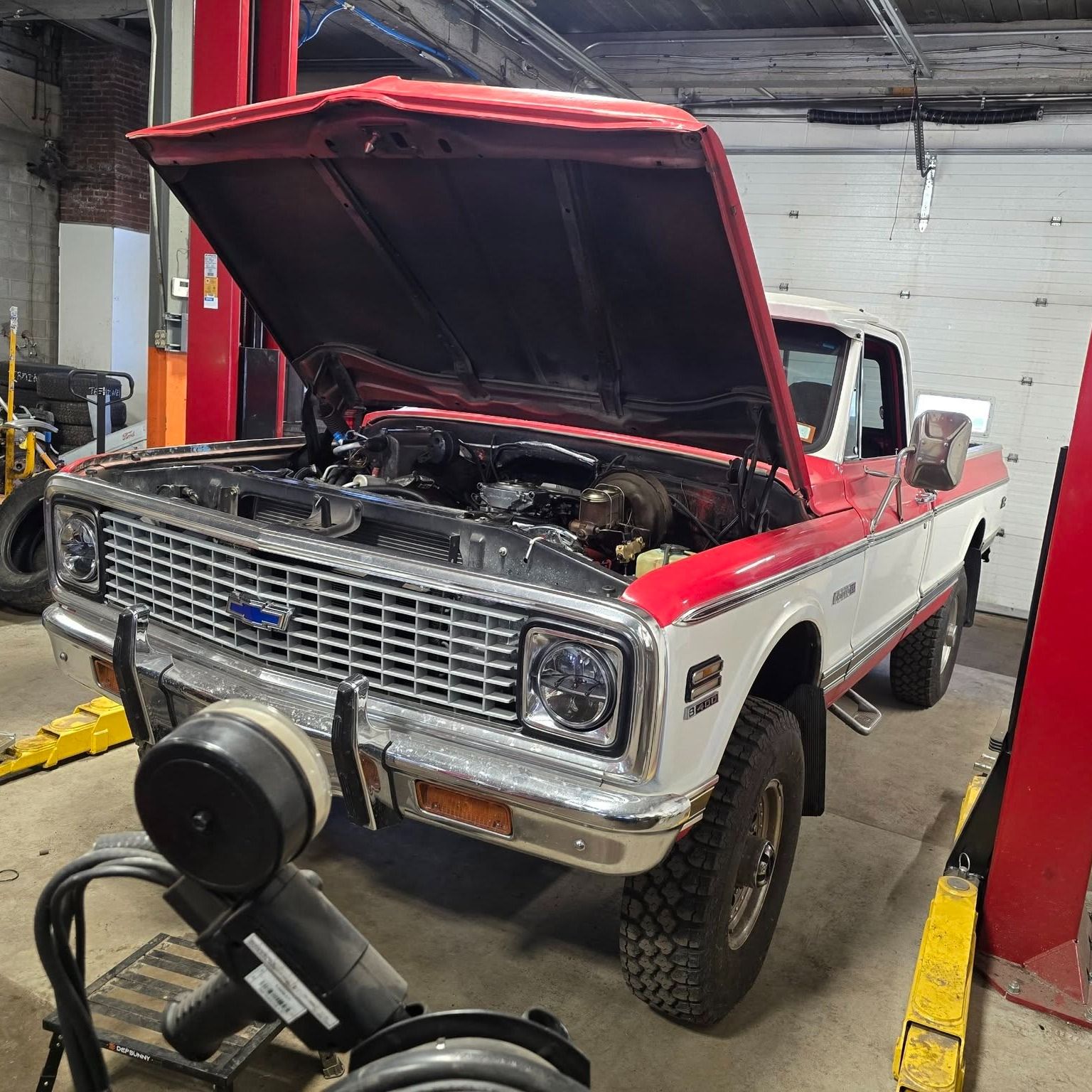 Classic Pickup Truck In Fleet Service Bay | Garry's Fleet Services
