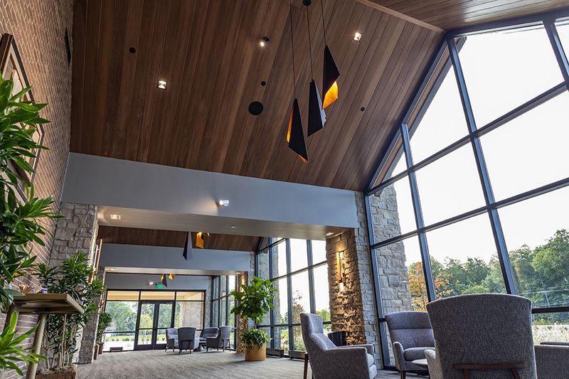 Prairie waters event center ceiling details