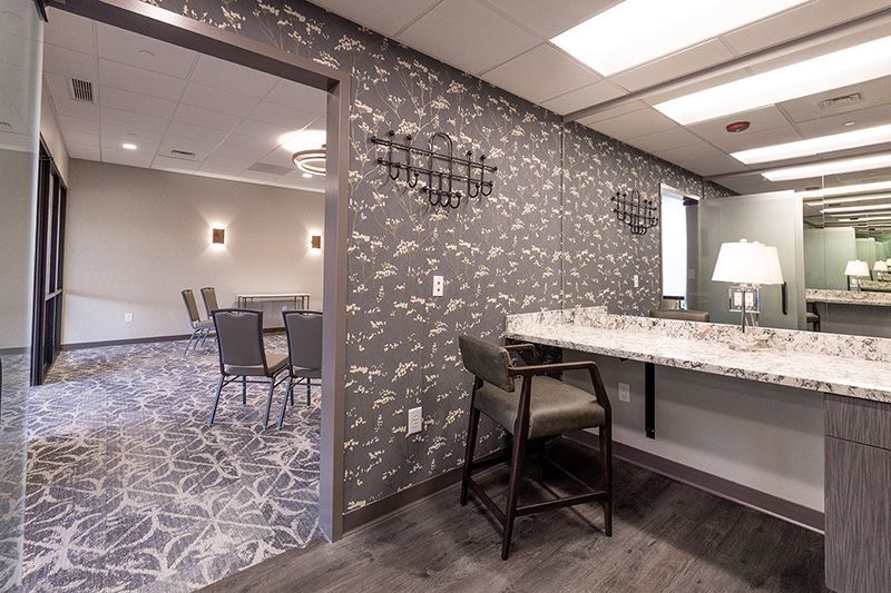 Prairie waters event center dressing room bride room