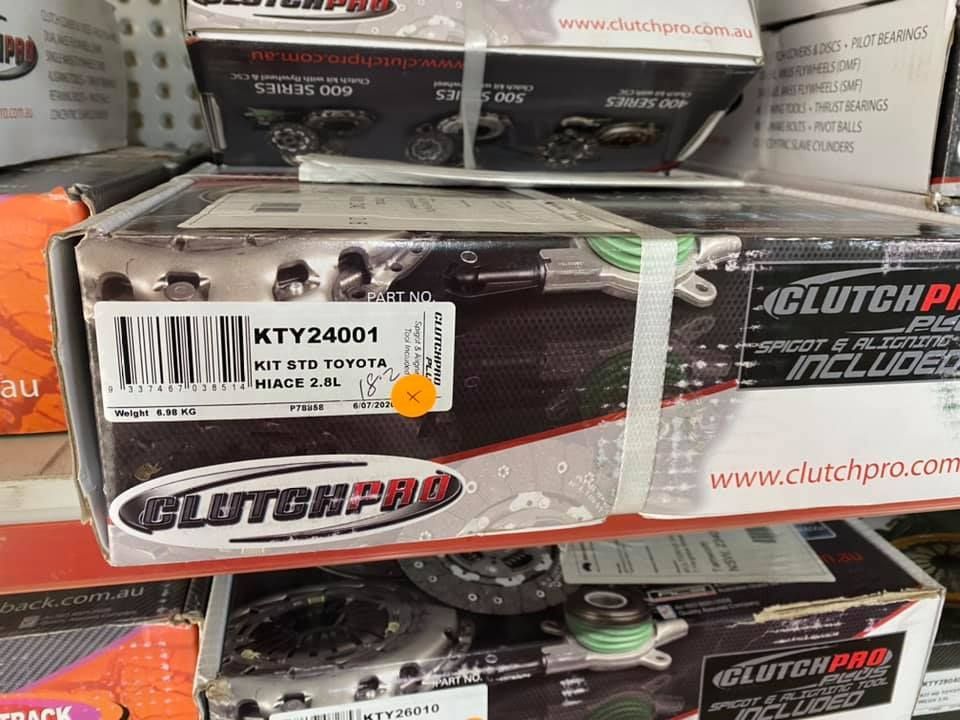 A Stack of Clutch Pro Boxes on A Shelf — Multidrive Parts Australia in Taminda, NSW