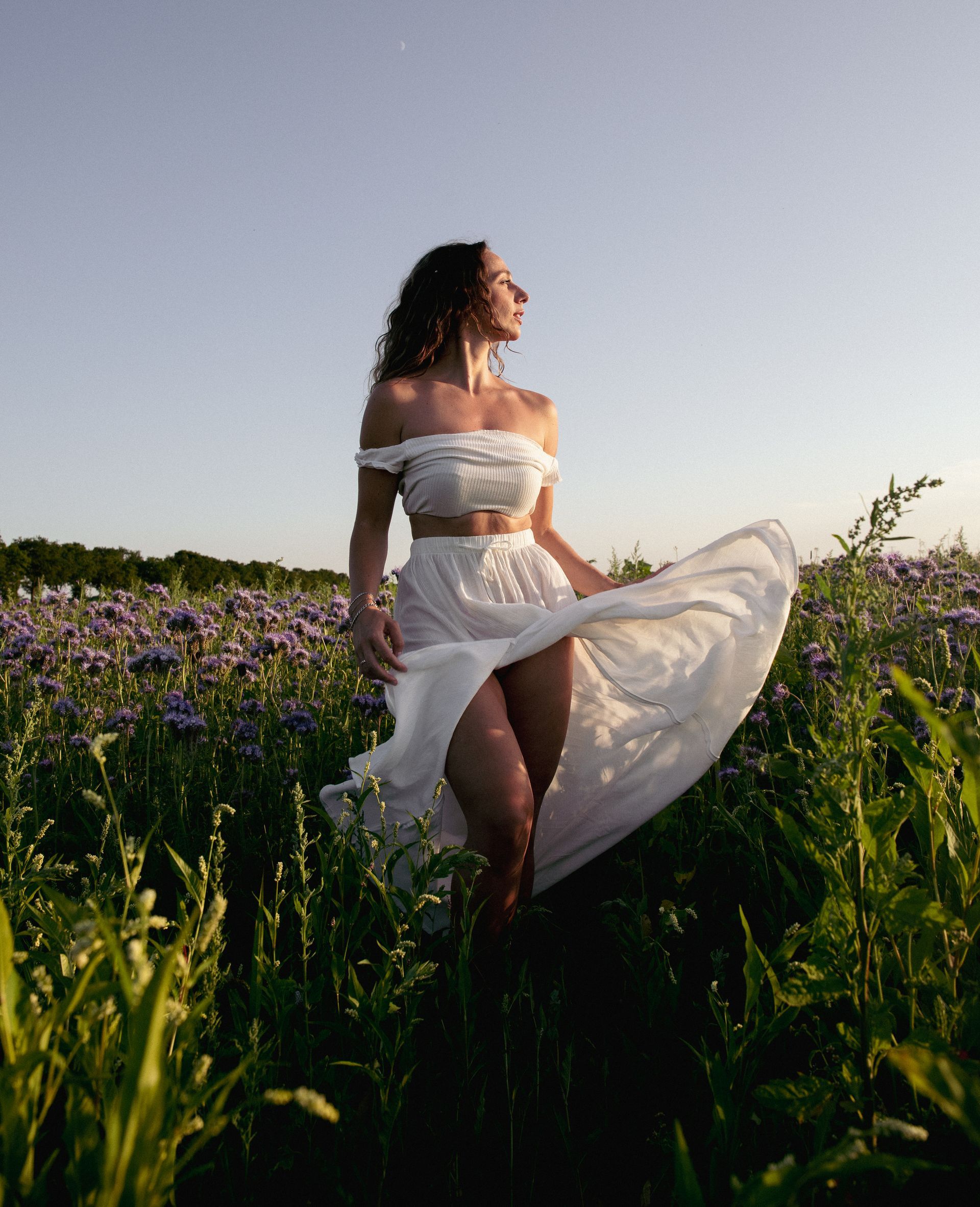 girl in white dress