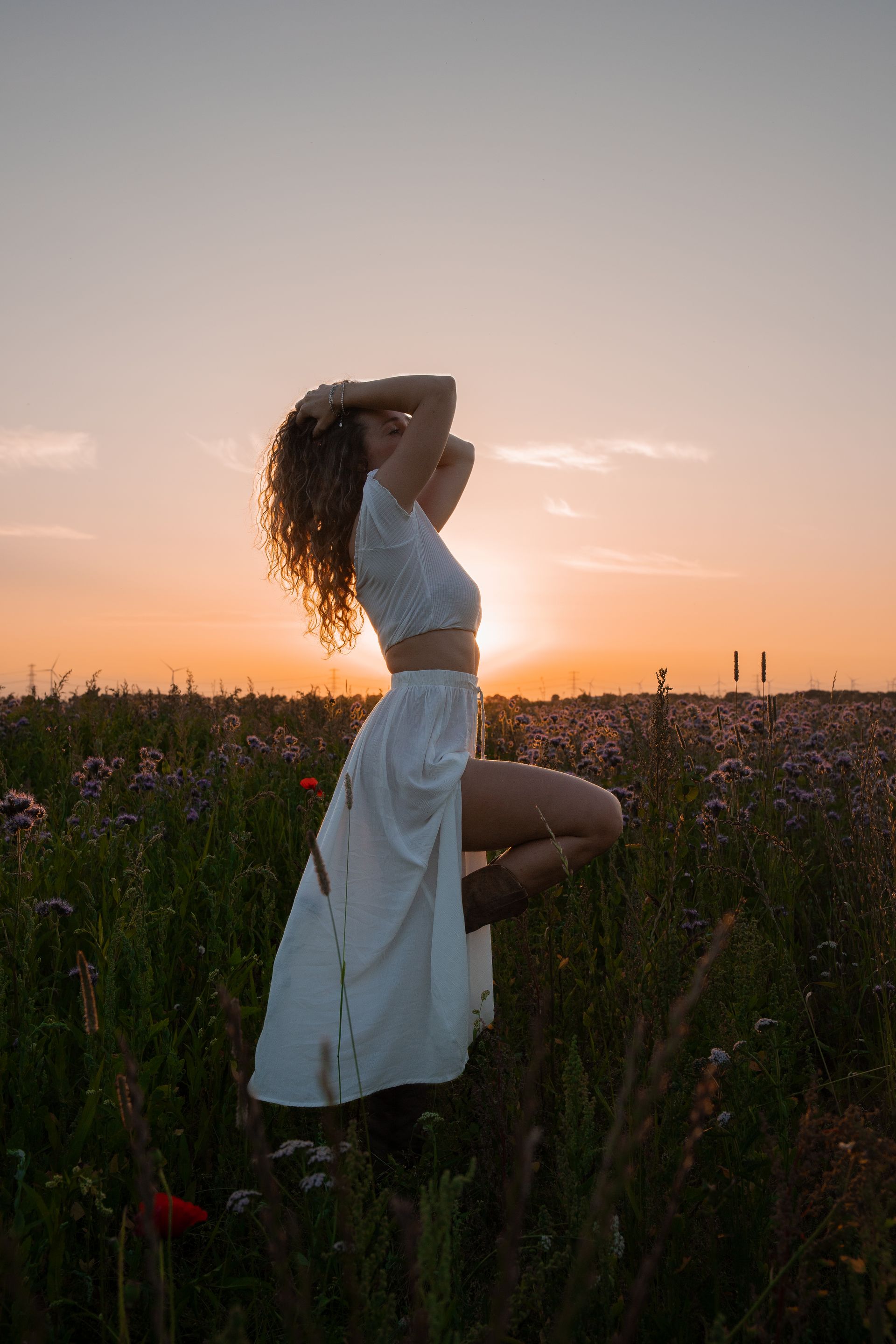 sunset portrait