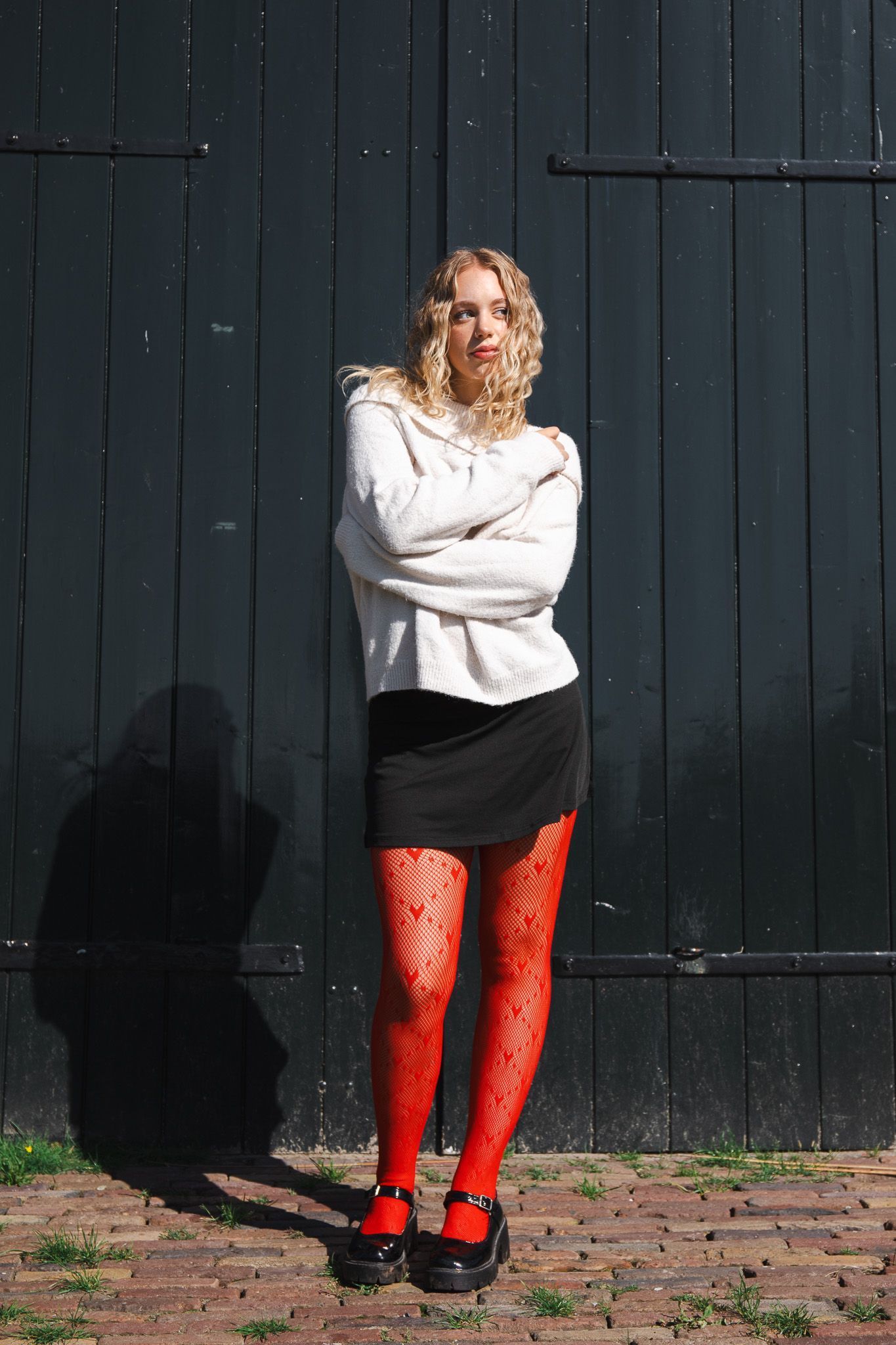 white red and black