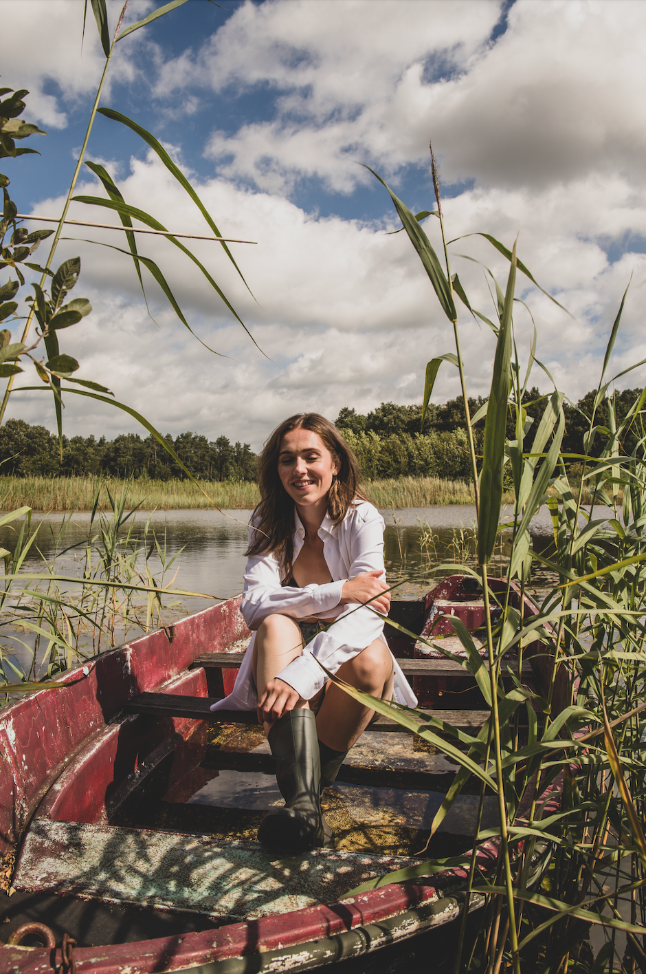 Girl in boat
