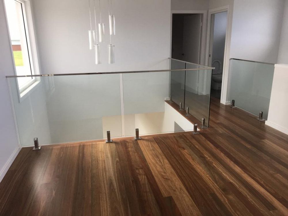 White Wall with a Glass Screens — Riverside Aluminium & Stainless in Coolongolook, NSW