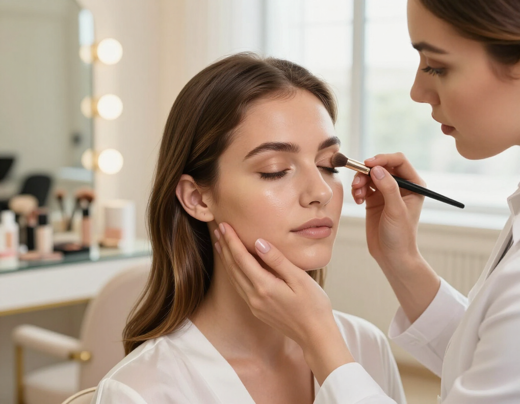 trucco giorno personalizzato in cabina estetica