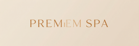 Logo di un marchio benessere con stile raffinato e colori caldi.