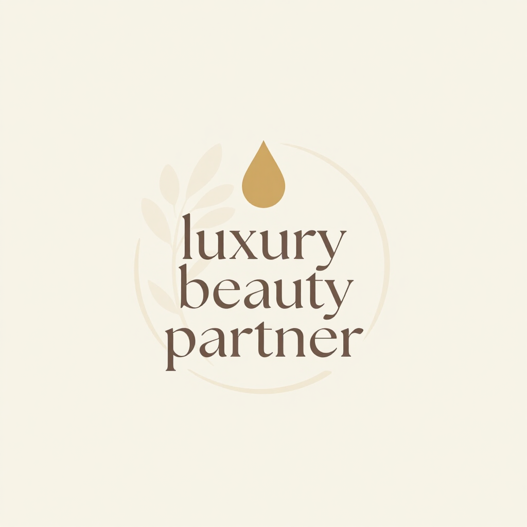 Logo skincare elegante in formato quadrato.