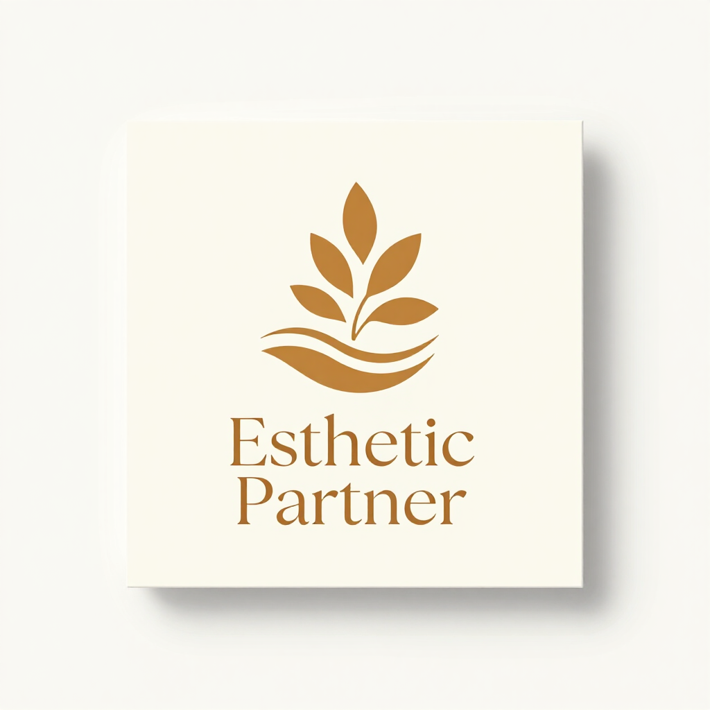 Logo benessere raffinato in formato quadrato.