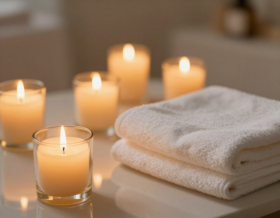 dettaglio rilassante della cabina benessere