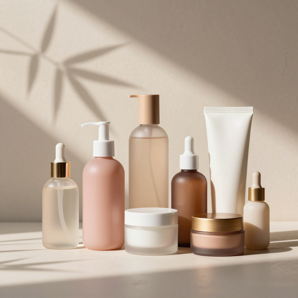 Prodotti cosmetici con ombre delicate