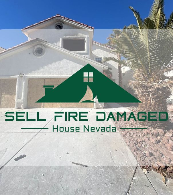 A house with fire damage in Nevada