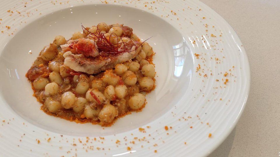 Piatto a base di ceci