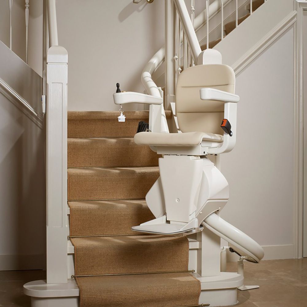 Curved Stairlift in use image