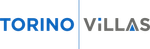 Torino Villas logo in blue and gray on a white background