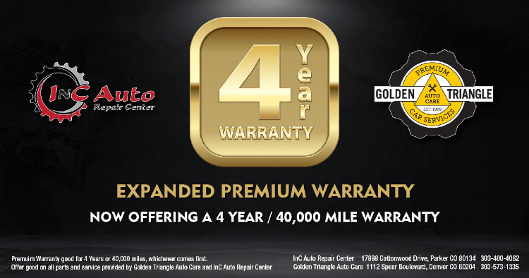4 year - 40k mile warranty | InC Auto Repair Center