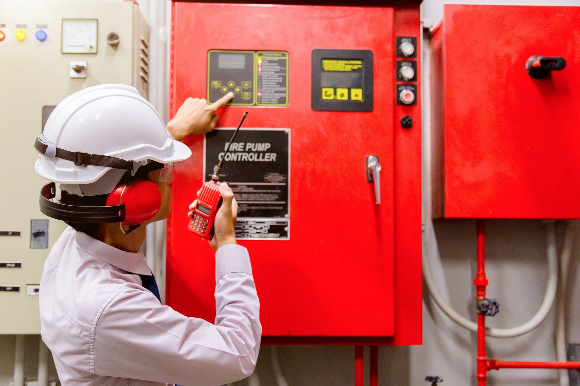 checking industrial fire control system