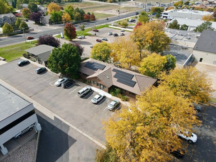 Aerial view of Canyon Title's Greeley, Colorado office location