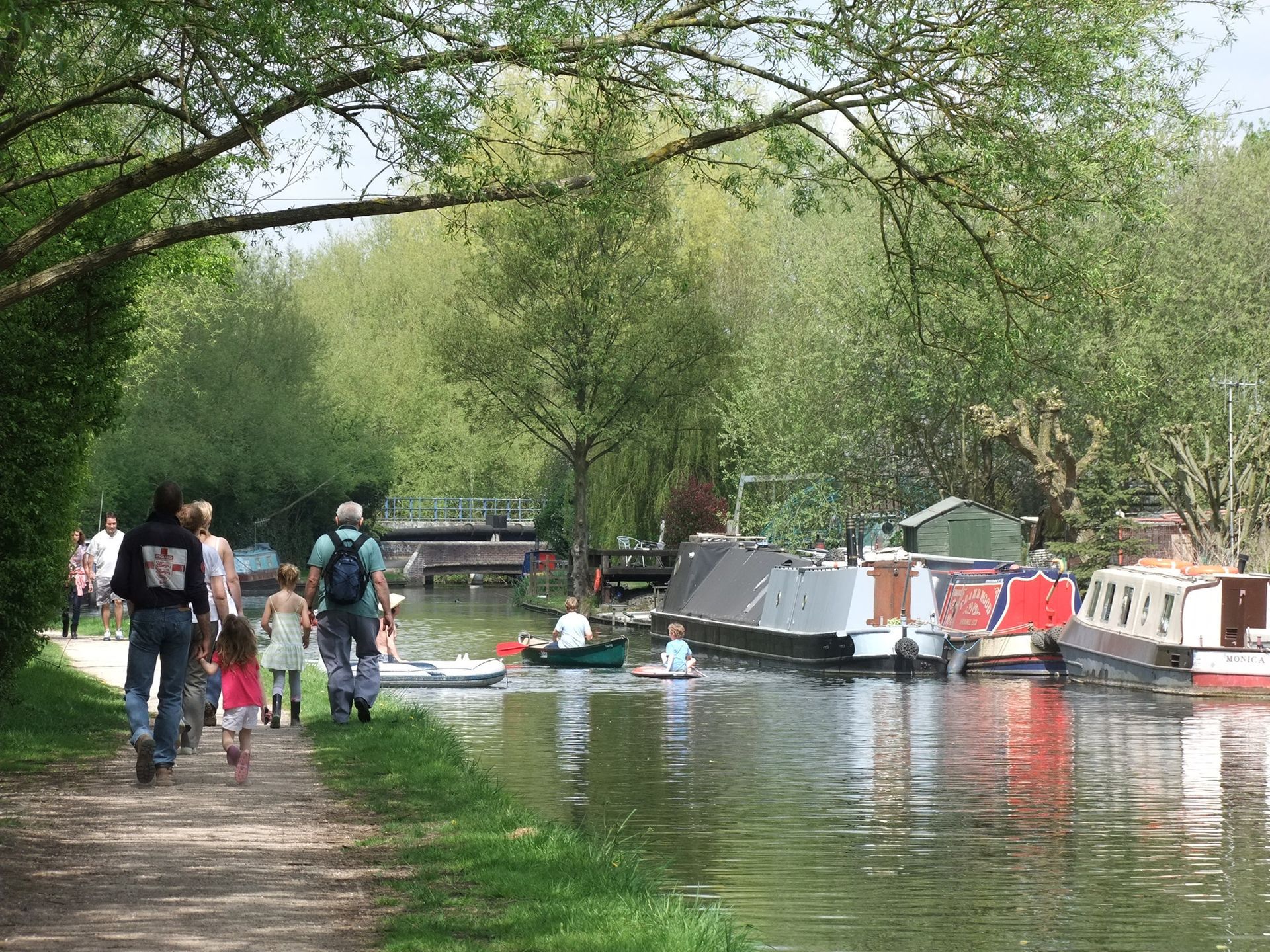 Narrowboats on the Grand Union Canal at Uxbridge