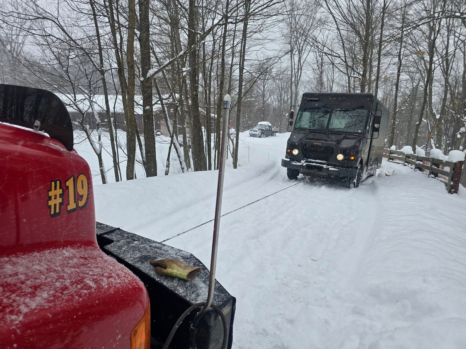 A tow truck with the word marten on the side A tow truck with the word marten on the side