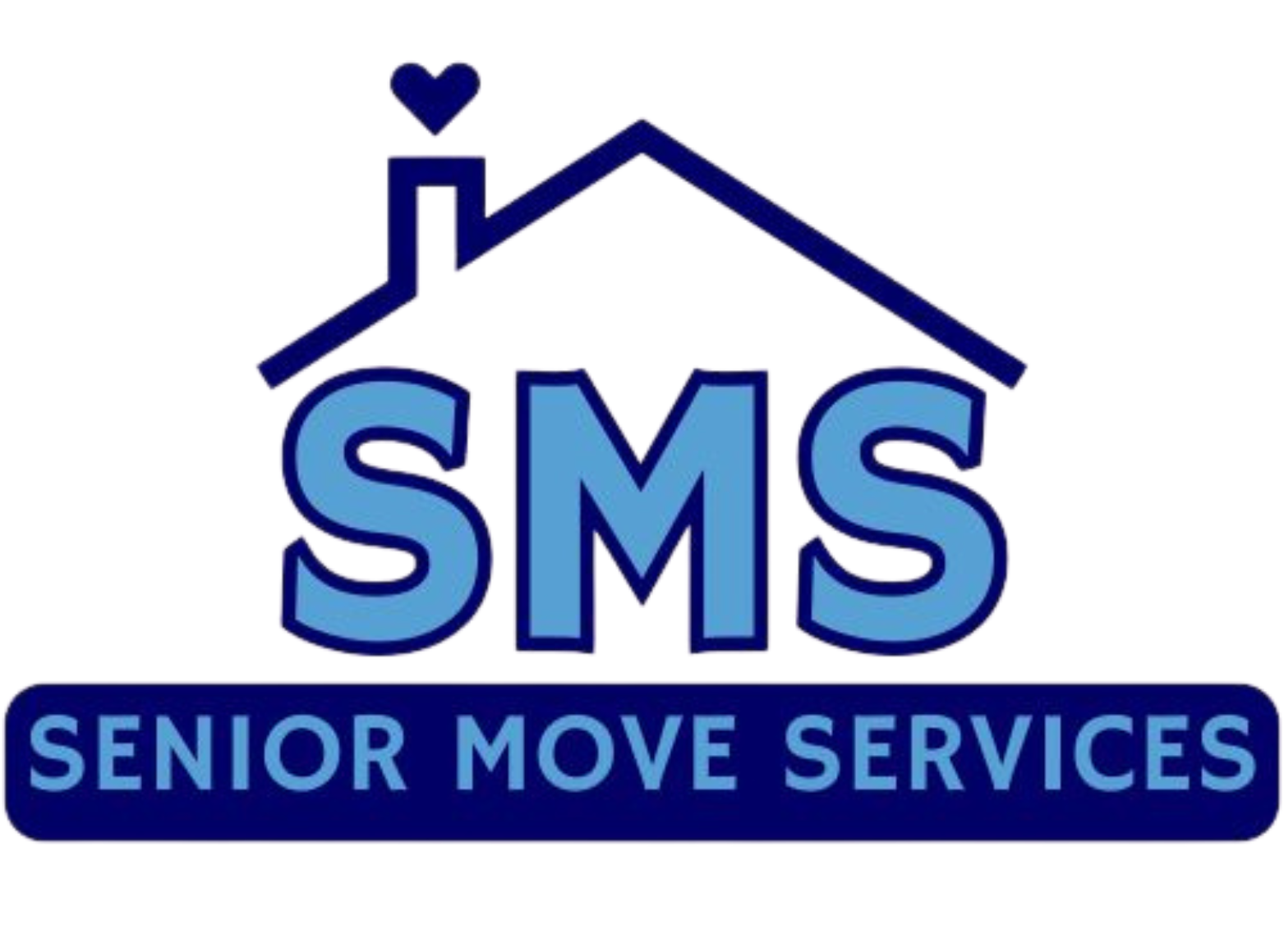 Senior Move Services, LLC Logo for Senior Move Services: blue house with