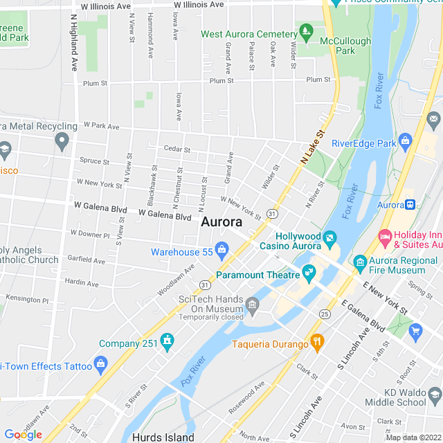 Map of business location