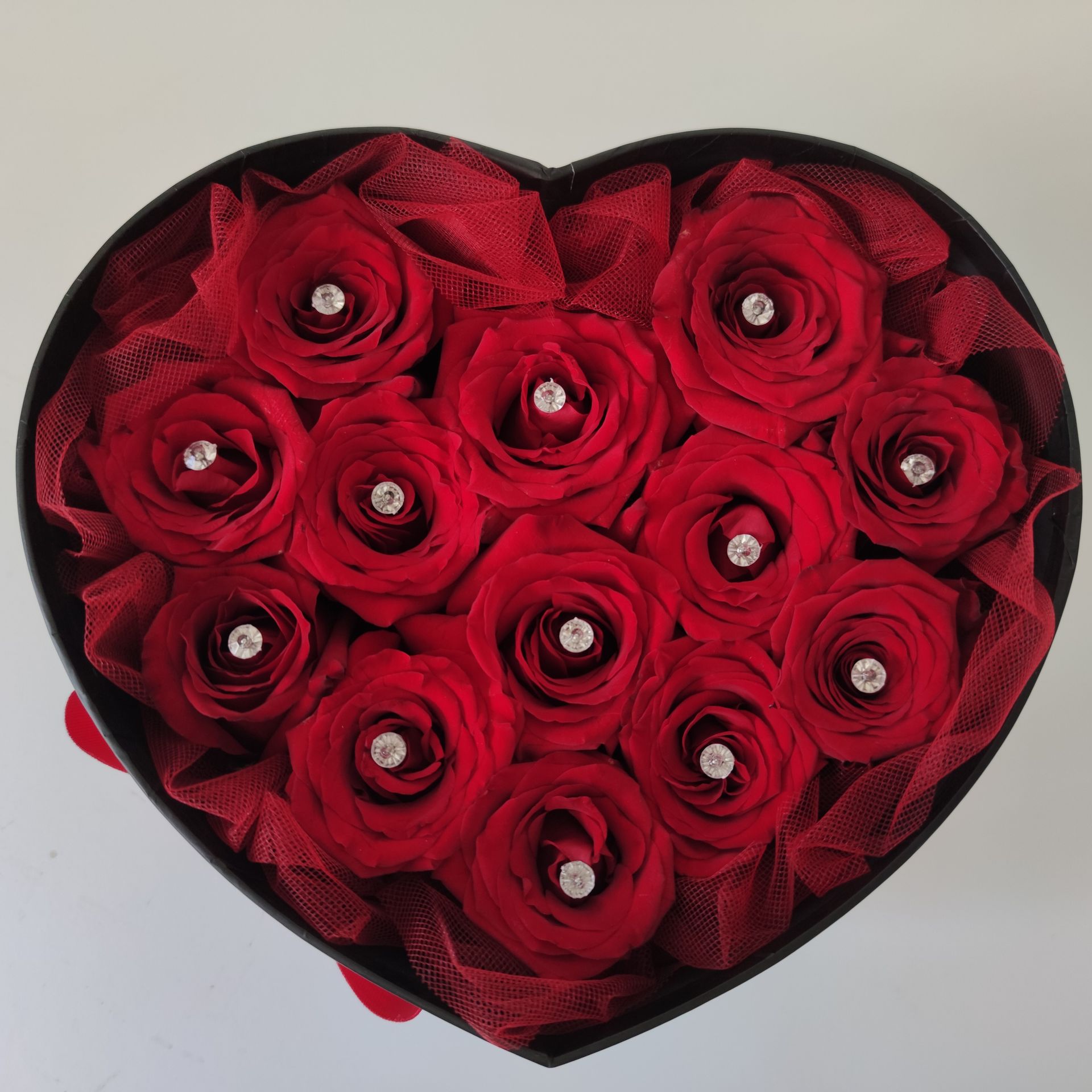 Cuore di rose rosse