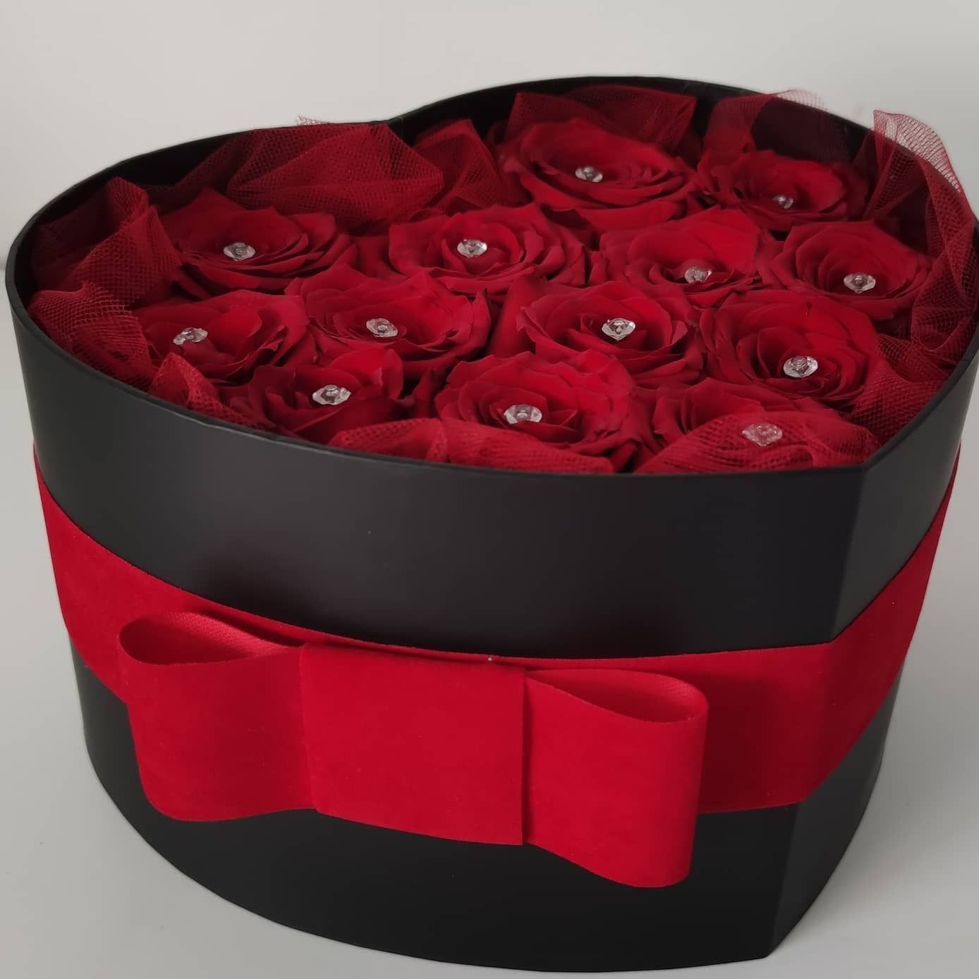 Cuore di rose rosse