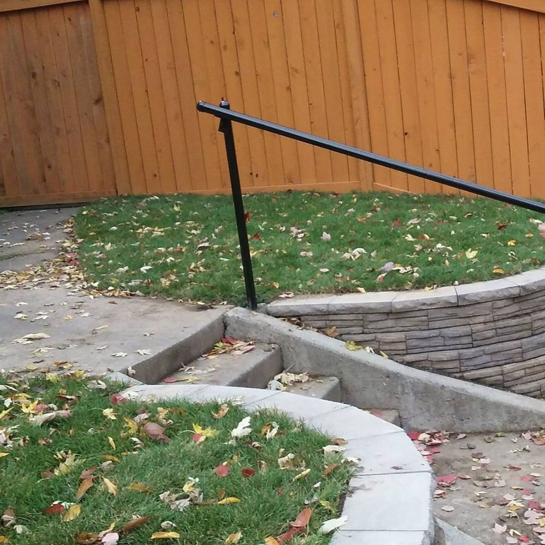 Wooden Fence Near The Landscape Steps With Handrail - Walla Walla, WA - Mario's Yard Care Wooden Fence Near The Landscape Steps With Handrail - Walla Walla, WA - Mario's Yard Care