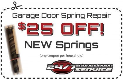 Garage Door Spring Repair ad with 