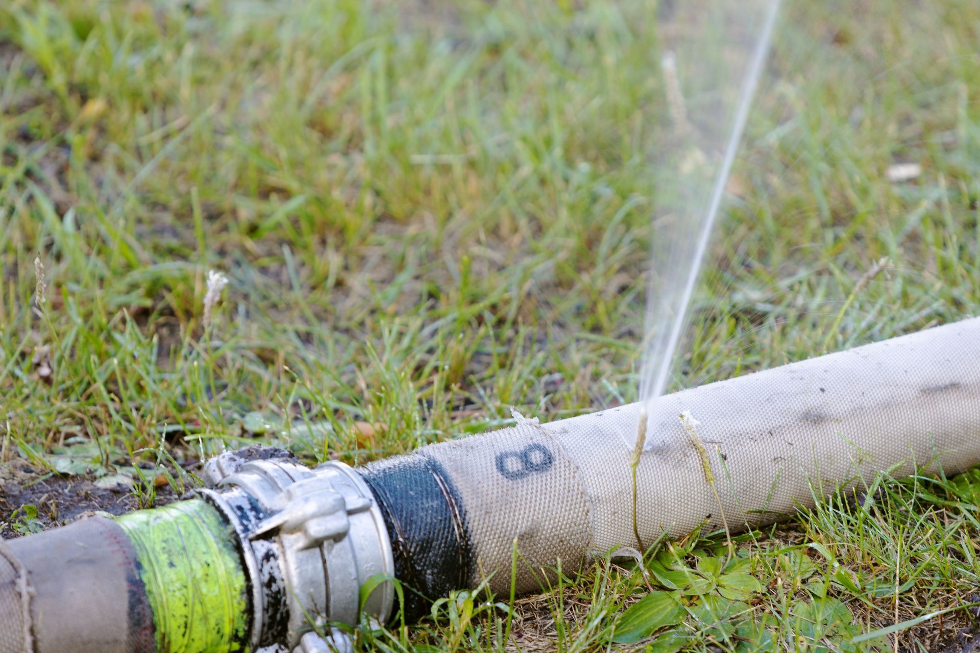 Lawn pipe leak