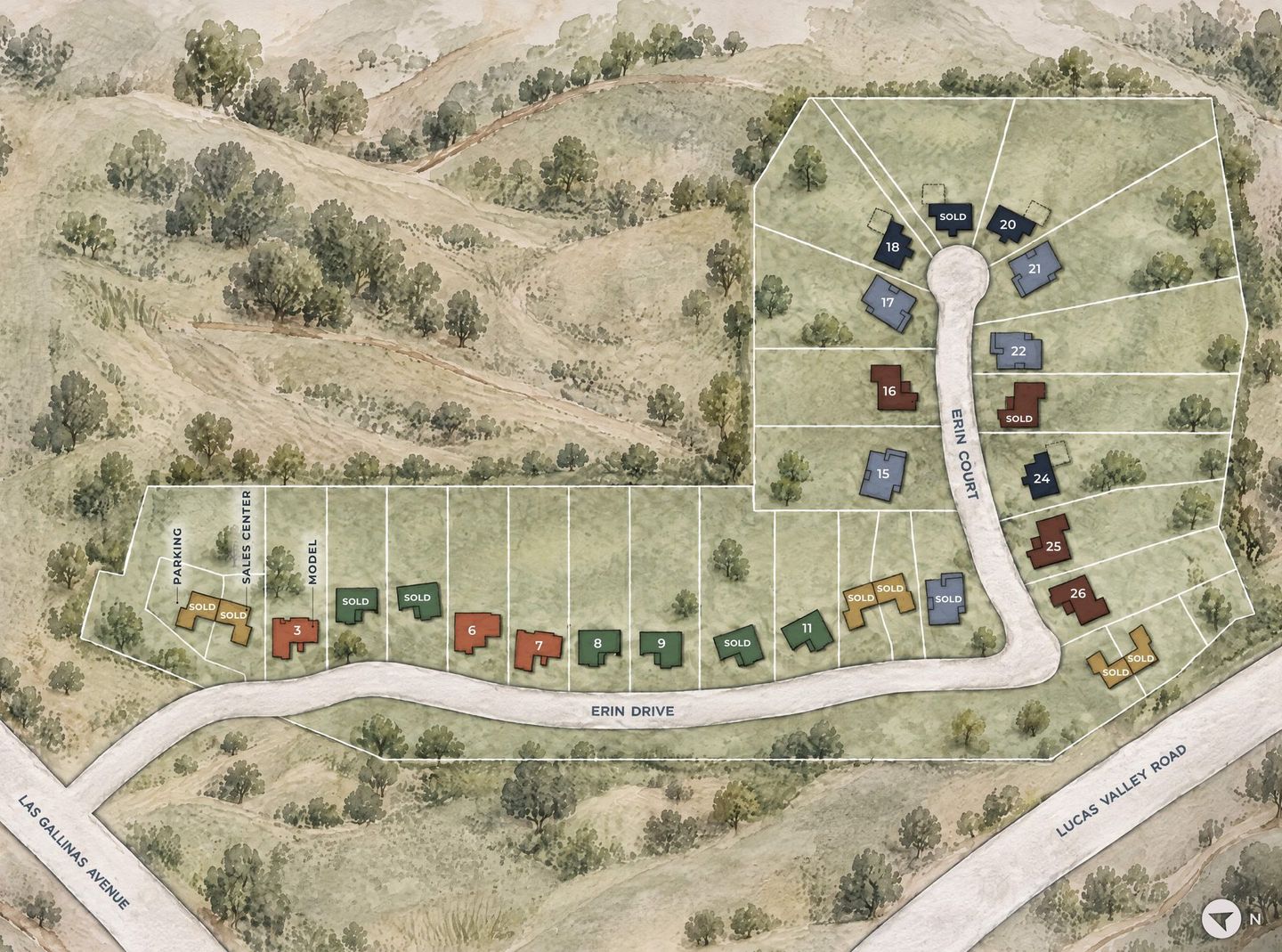 Legacy at Lucas Valley residence map