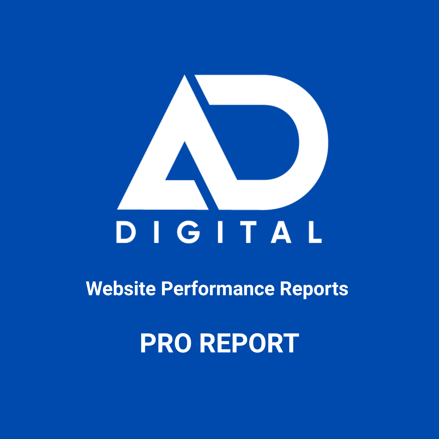 Blue logo with white