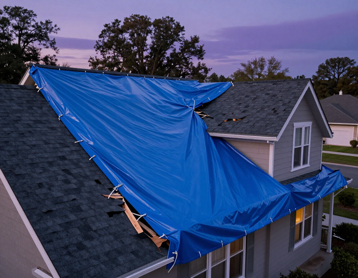 Emergency tarping service