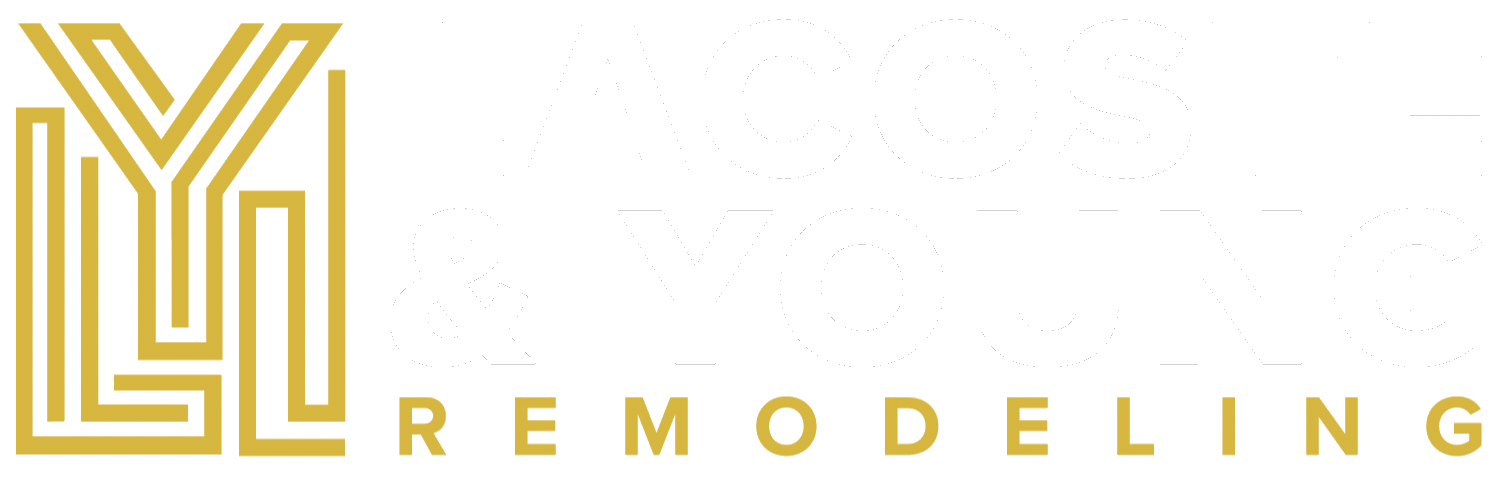 Gold “LYL Remodeling” logo with stylized monogram on a white background