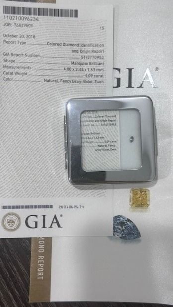 ORIGIN ARGYLE Marquise Diamond 0.09ct Blue FGV SIAV