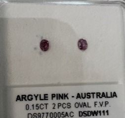 ORIGIN ARGYLE Oval Diamonds 2 = 0.15ct 5P SI1
