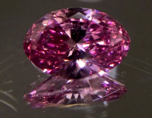 CERTIFIED ARGYLE Oval Diamond 0.15ct 2PP SI1