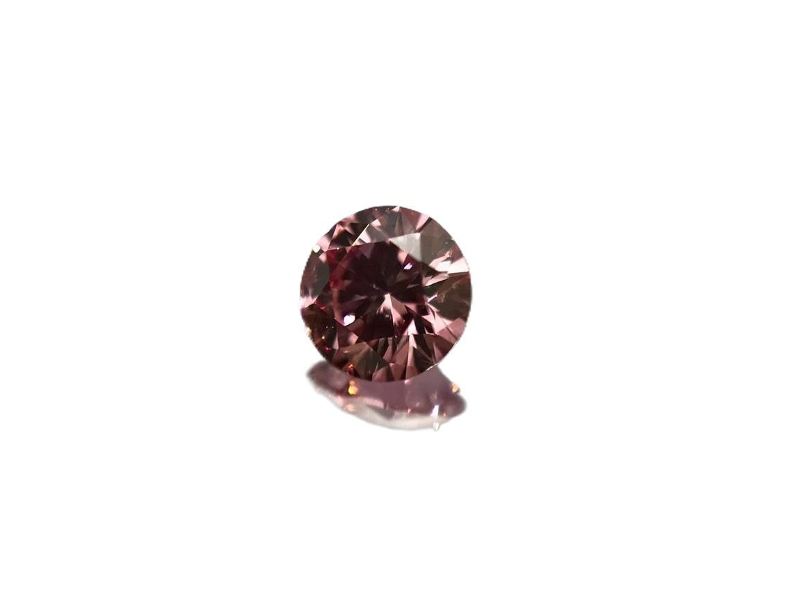 CERTIFIED ARGYLE Round Diamond 0.16CT 6P VS2
