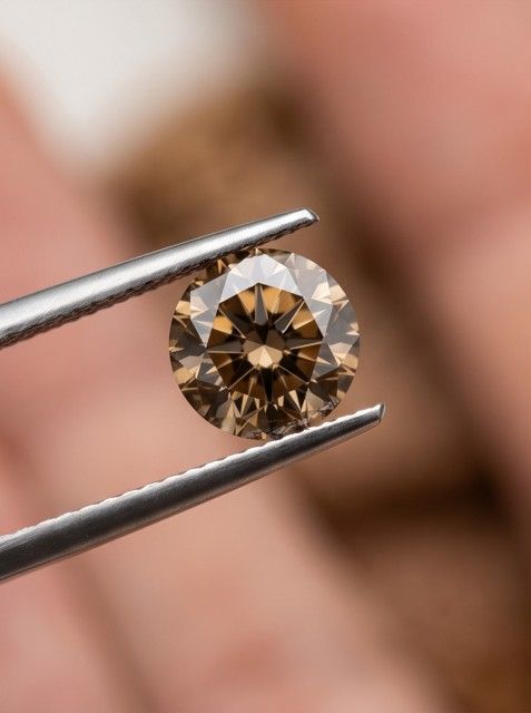 ORIGIN ARGYLE Round Diamond 0.57 Champagne C5 Si1