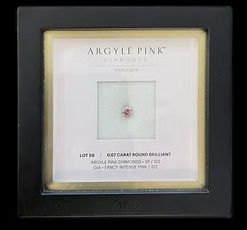 CERTIFIED ARGYLE Round Diamond 0.67CT 3P FIP SI2