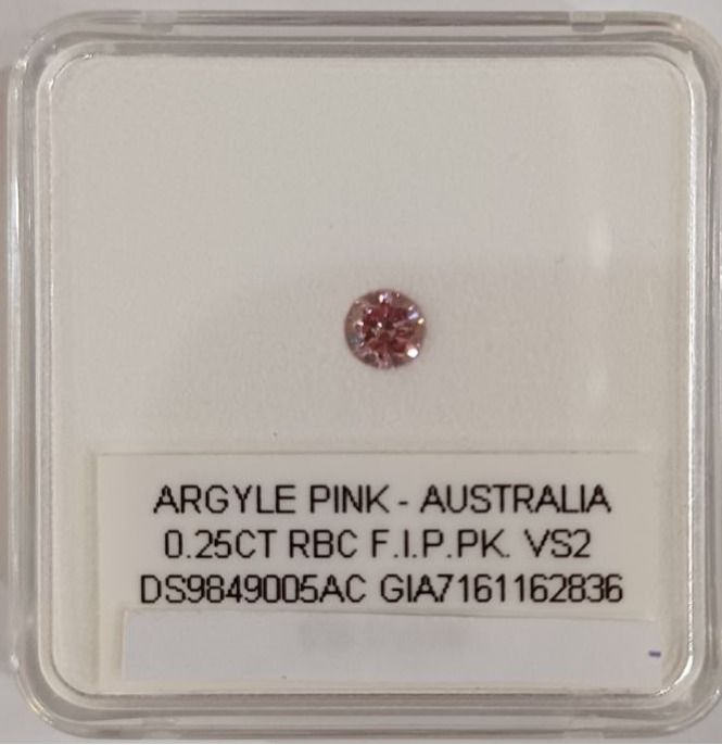 ORIGIN ARGYLE Round Diamond 0.25ct 4P VS2 GIA