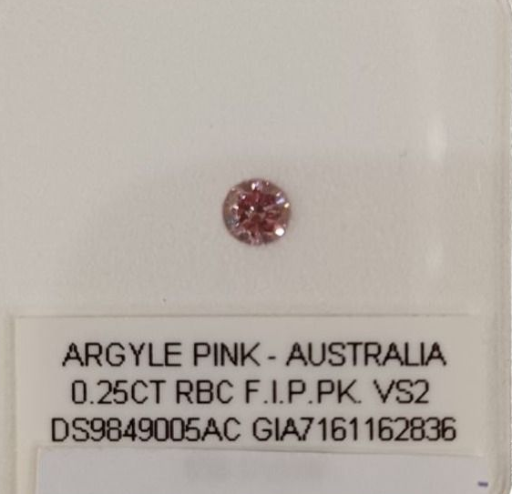 ORIGIN ARGYLE Round Diamond 0.25ct 4P VS2 GIA