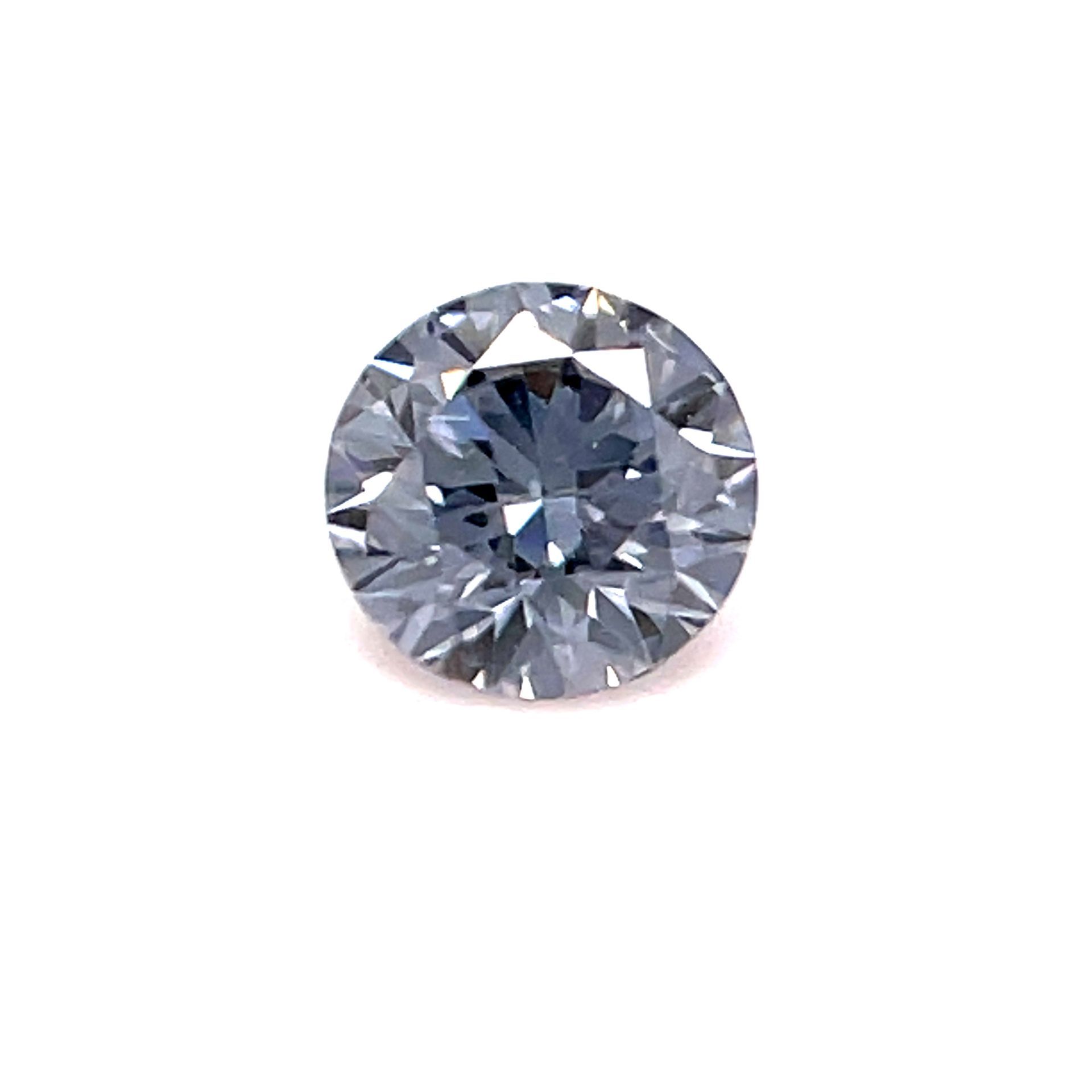 CERTIFIED ARGYLE Round Diamond 0.13ct BL1 P1 Blue Moon Tender Lot: 35