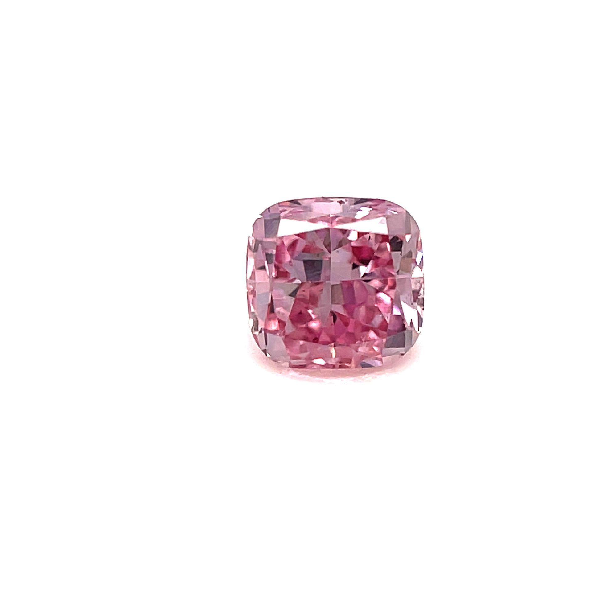 CERTIFIED ARGYLE Cushion Diamond 0.33ct 4P P1