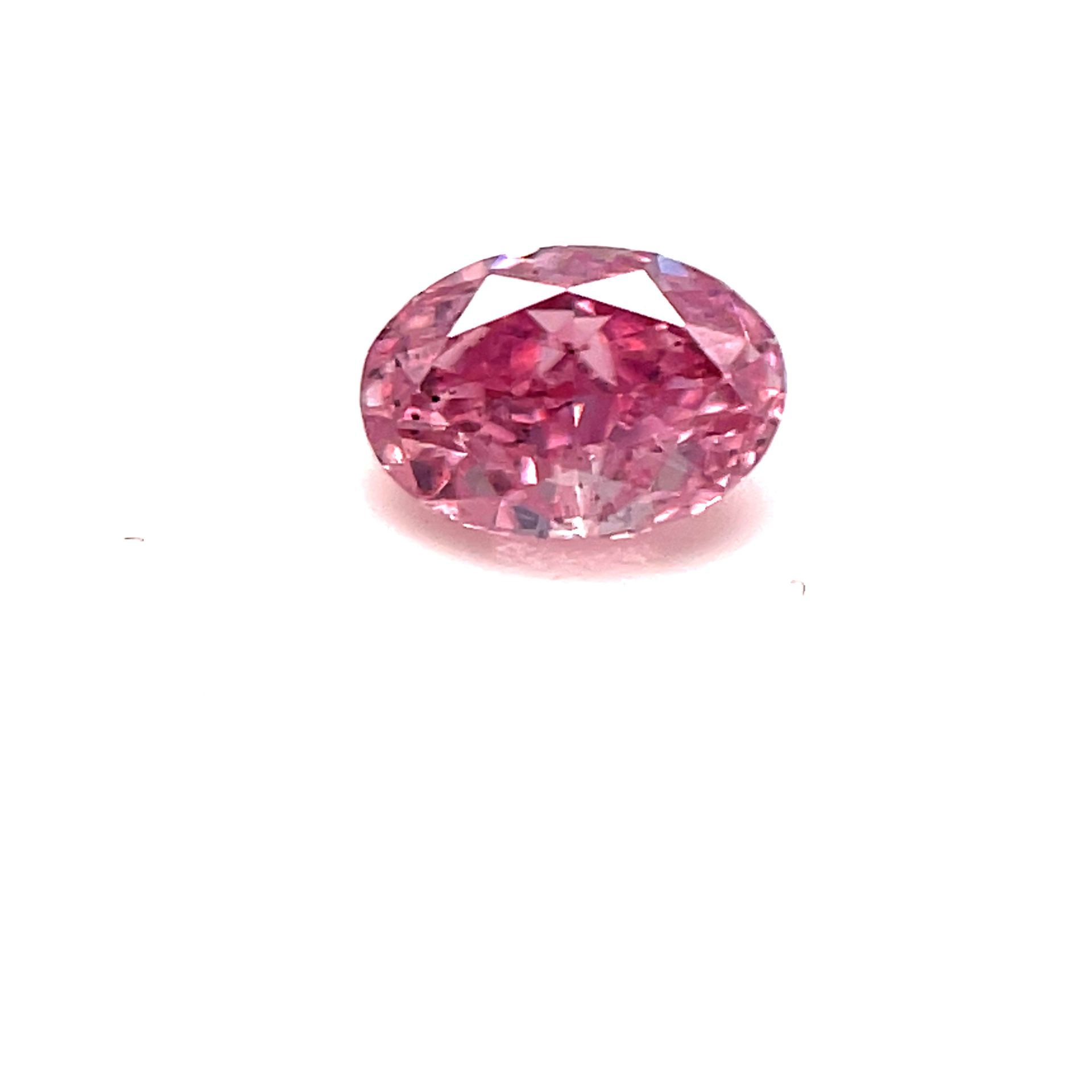 CERTIFIED ARGYLE Oval Diamond 0.18ct 2PP VVS1