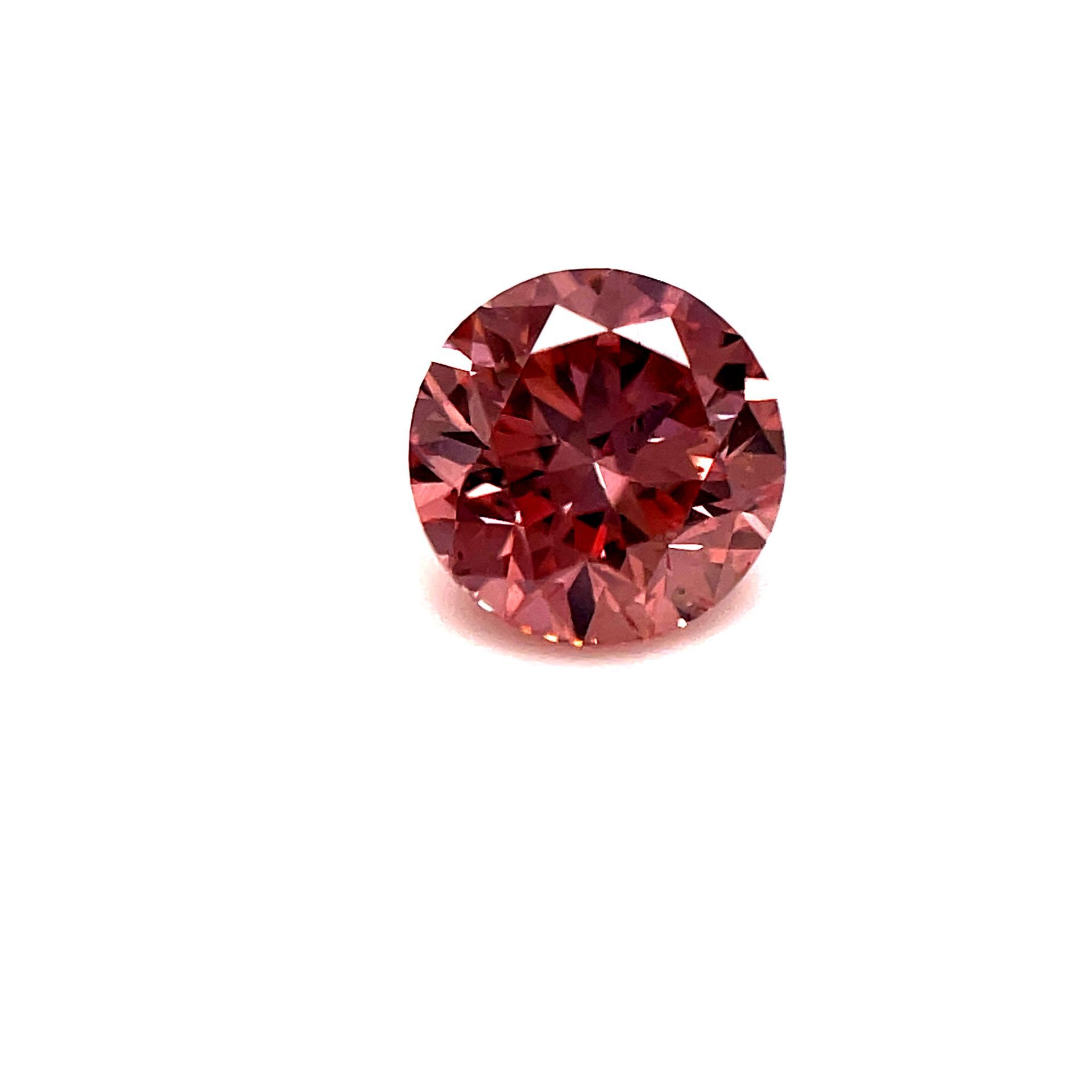 CERTIFIED ARGYLE Round Diamond 0.18ct 3PR SI2