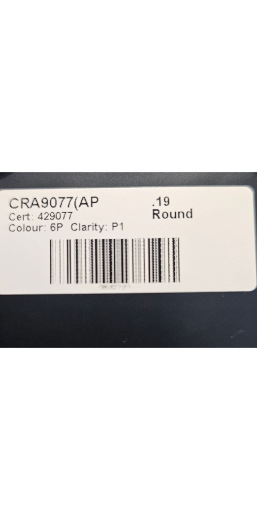 CERTIFIED ARGYLE Round Diamond 0.19ct P1