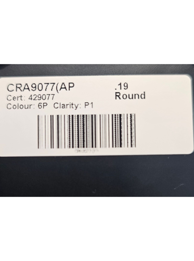 CERTIFIED ARGYLE Round Diamond 0.19ct P1